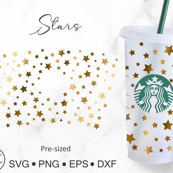 Stern-Svg-Png-Eps-dxf für Starbucks Venti Kalte Tasse 24 oz.