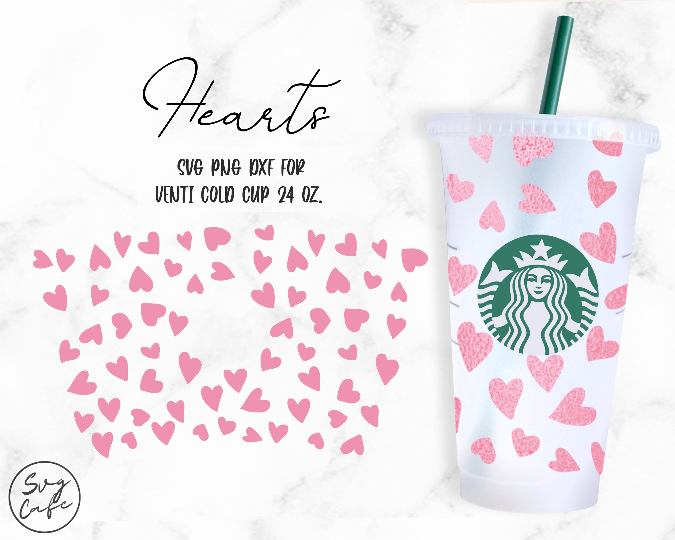 Cute Wrap Svg for Starbucks Cup 24 Oz Graphic by Bazarova