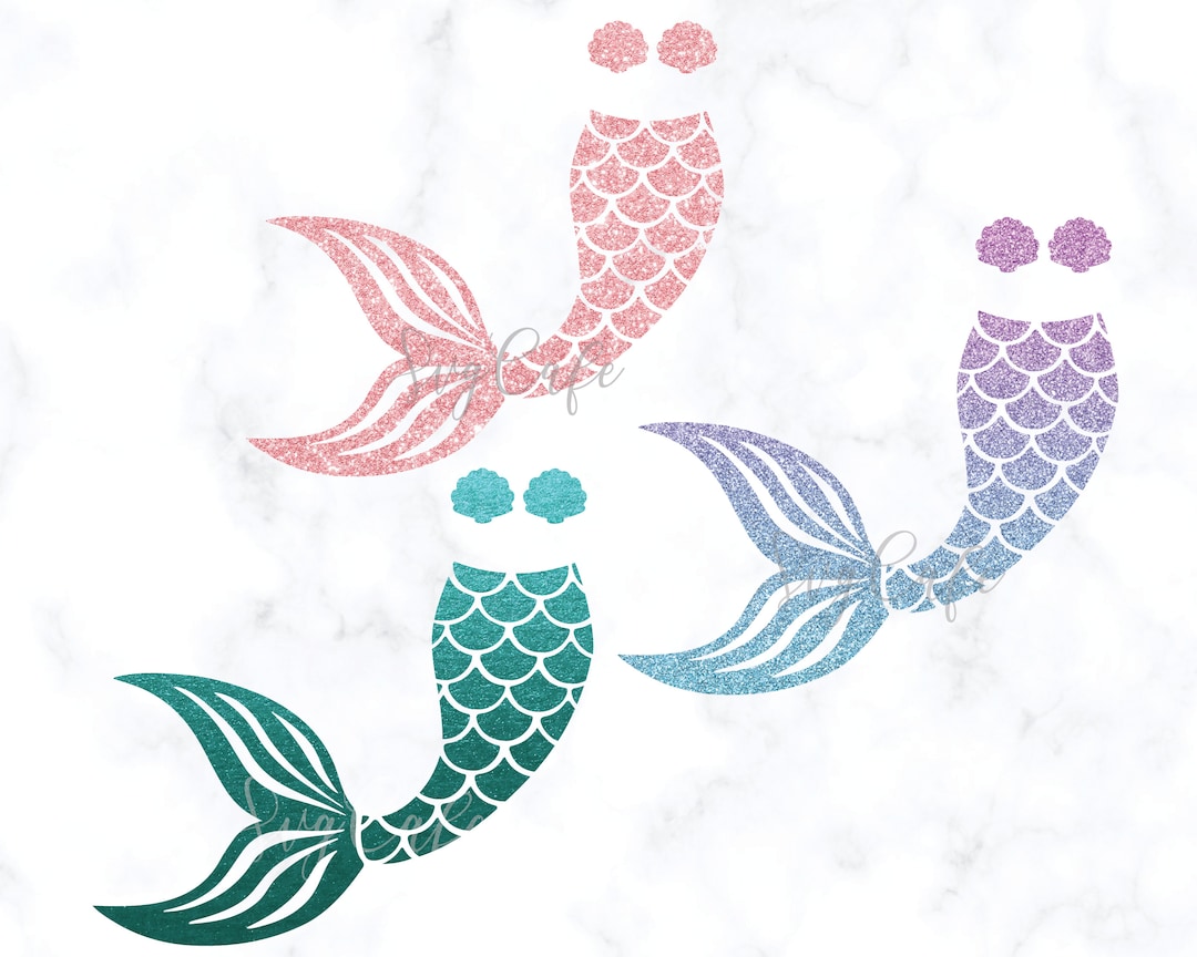 Mermaid Tail Svg Png Dxf Etsy