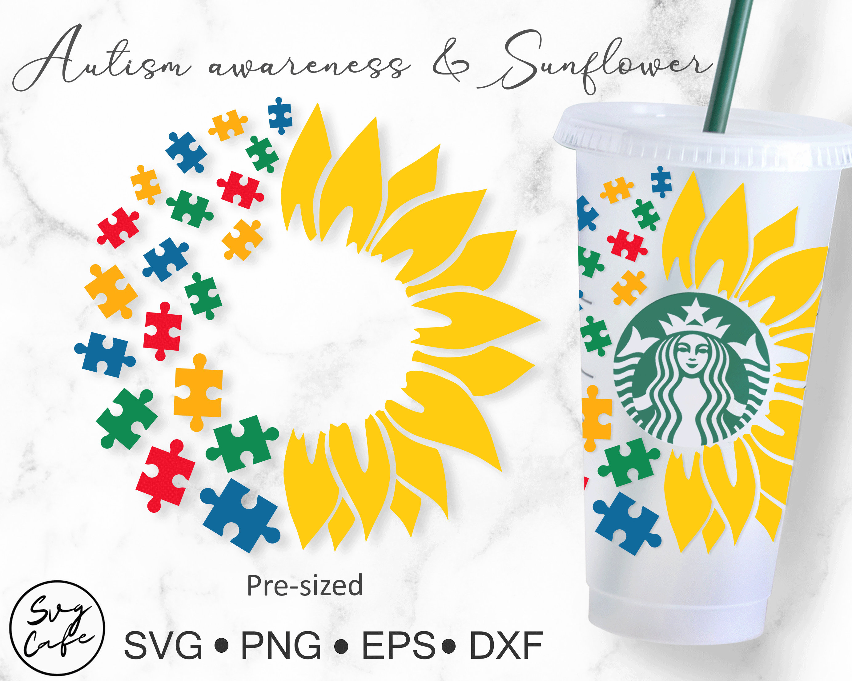 Free Free Sunflower Autism Svg 169 SVG PNG EPS DXF File