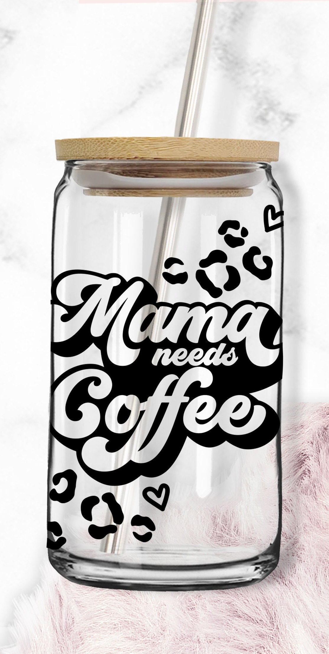 Mama Needs Coffee 16oz Libbey Glass Can Cutfile Svg Dxf Png - Etsy