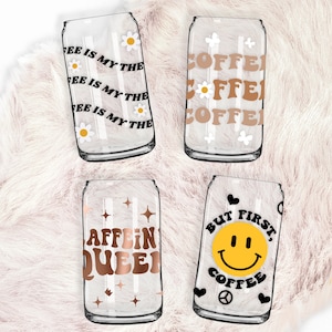 Coffee Bundle • 16oz Can Glass Cut File, Svg Dxf Png Files Digital Download