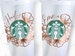 24oz Venti Cold Cup Flower Starbucks SVG, Starbucks Cup Floral Decal, Starbucks Cut File 