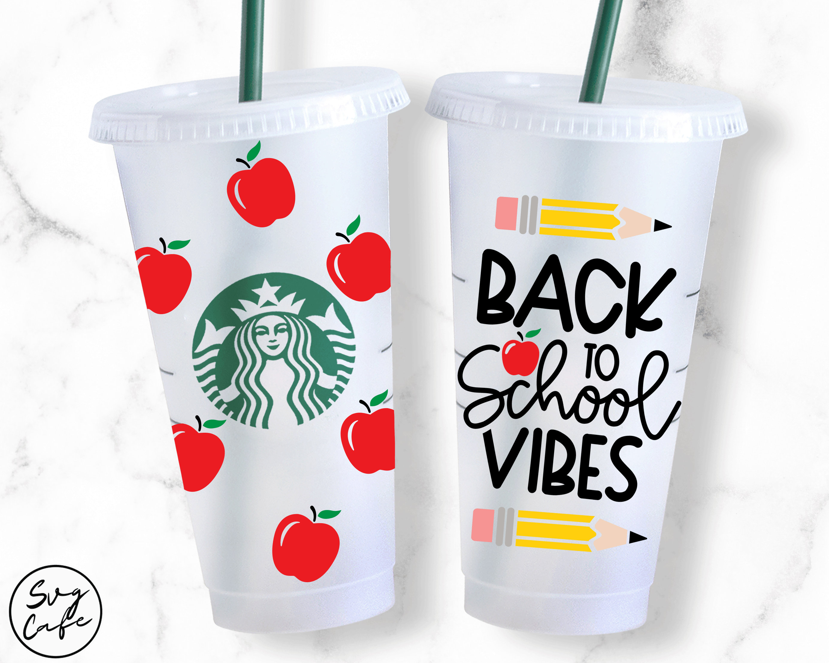 24oz Venti Cold Cup Back to School Vibes for Starbucks Cup, Svg Dxf Png  File Digital Download - Etsy