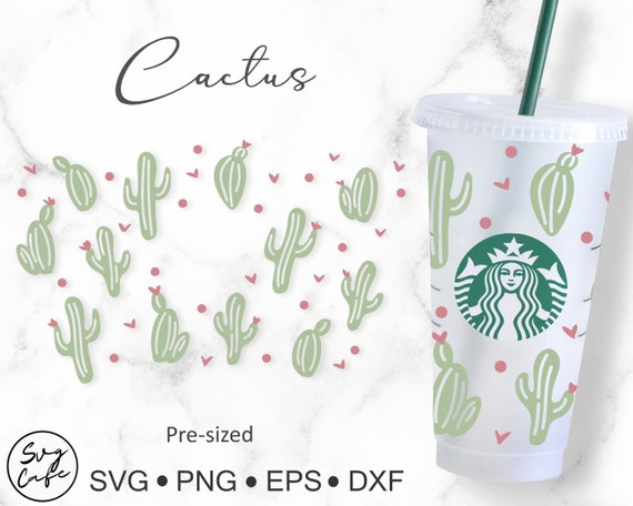 Custom Cactus Reusable Starbucks Venti Cold Cup Coated in Epoxy Resin –  mjarcreations