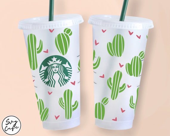 Custom Cactus Reusable Starbucks Venti Cold Cup Coated in Epoxy Resin –  mjarcreations