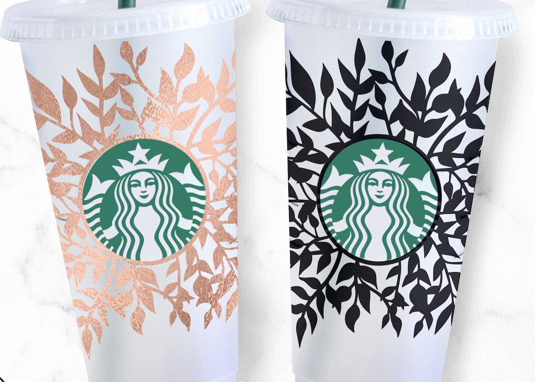 Leaves Svg Wrap for Venti Cold Cup 24 Oz Leaves Border Png - Etsy