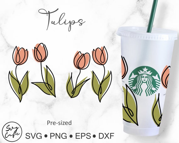 Dottie Digitals - Wavy Swirls Design Starbucks Cold Cup SVG PNG Dxf 24oz  Venti Cup Coffee Tumbler Wrap