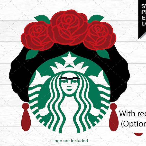 Frida Kahlo Svg Png Dxf, Starbucks Venti Cold Cup 24 oz. Decal