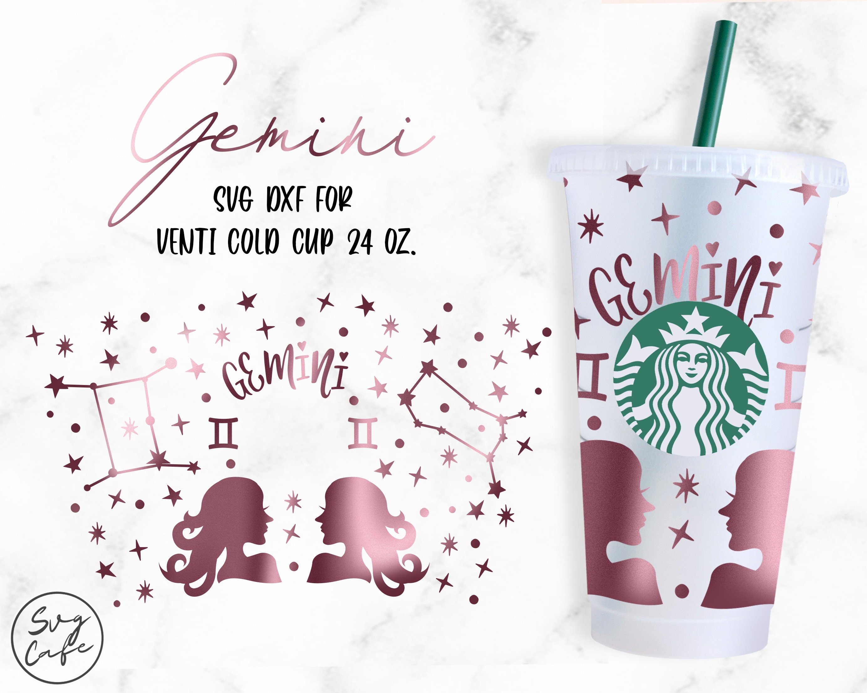 Dottie Digitals - Sagittarius Starbucks Cold Cup SVG PNG DXF Zodiac Star  Sign Cutting File 24oz Venti Cup Instant Digital Download Constellations  Astrology