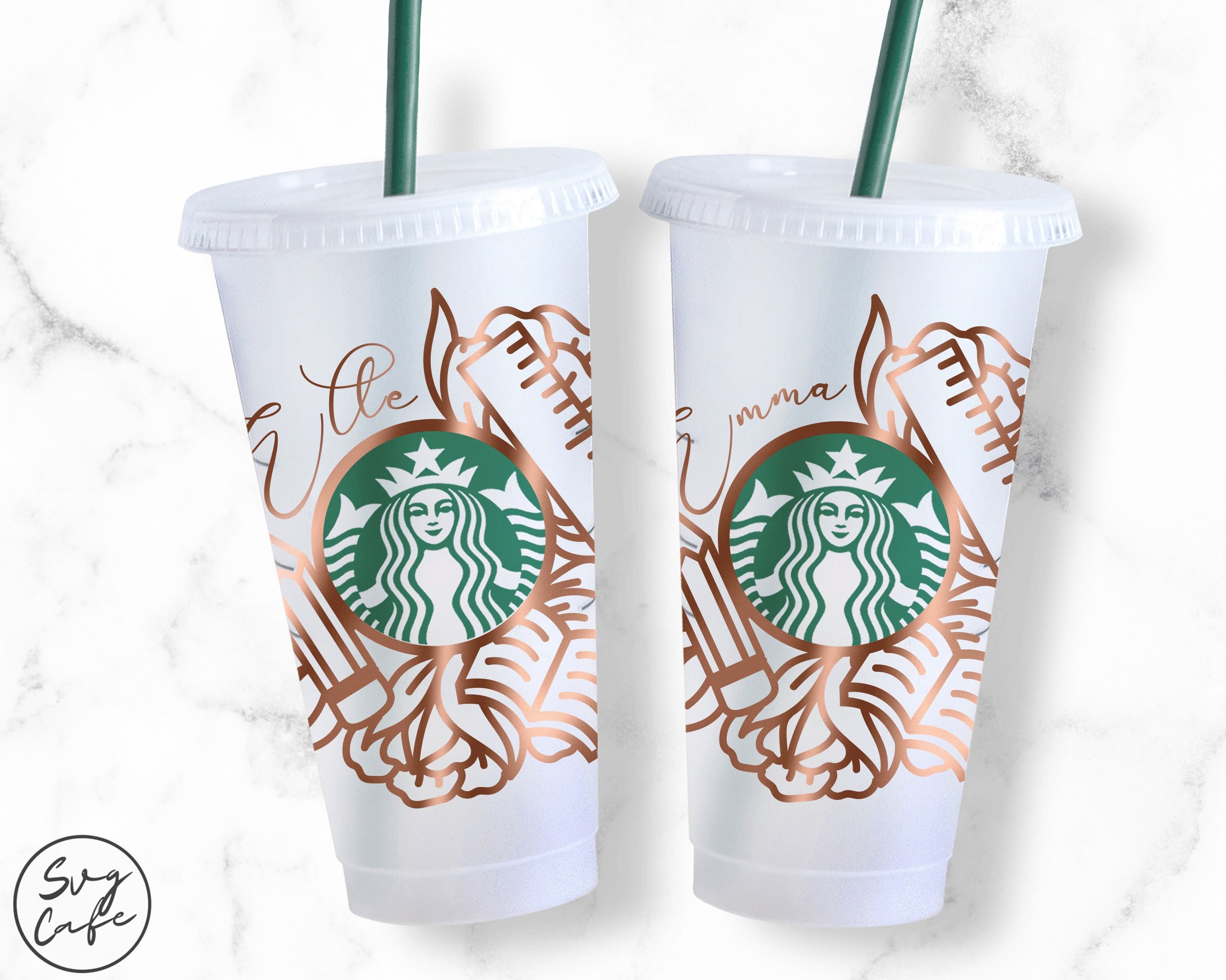 Personalised Clear Starbucks Cold Cup 24oz Daisy Wrap – Personalised By  Charlie And Me