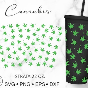 Cannabis Svg Weed Svg para Strata 22 onças