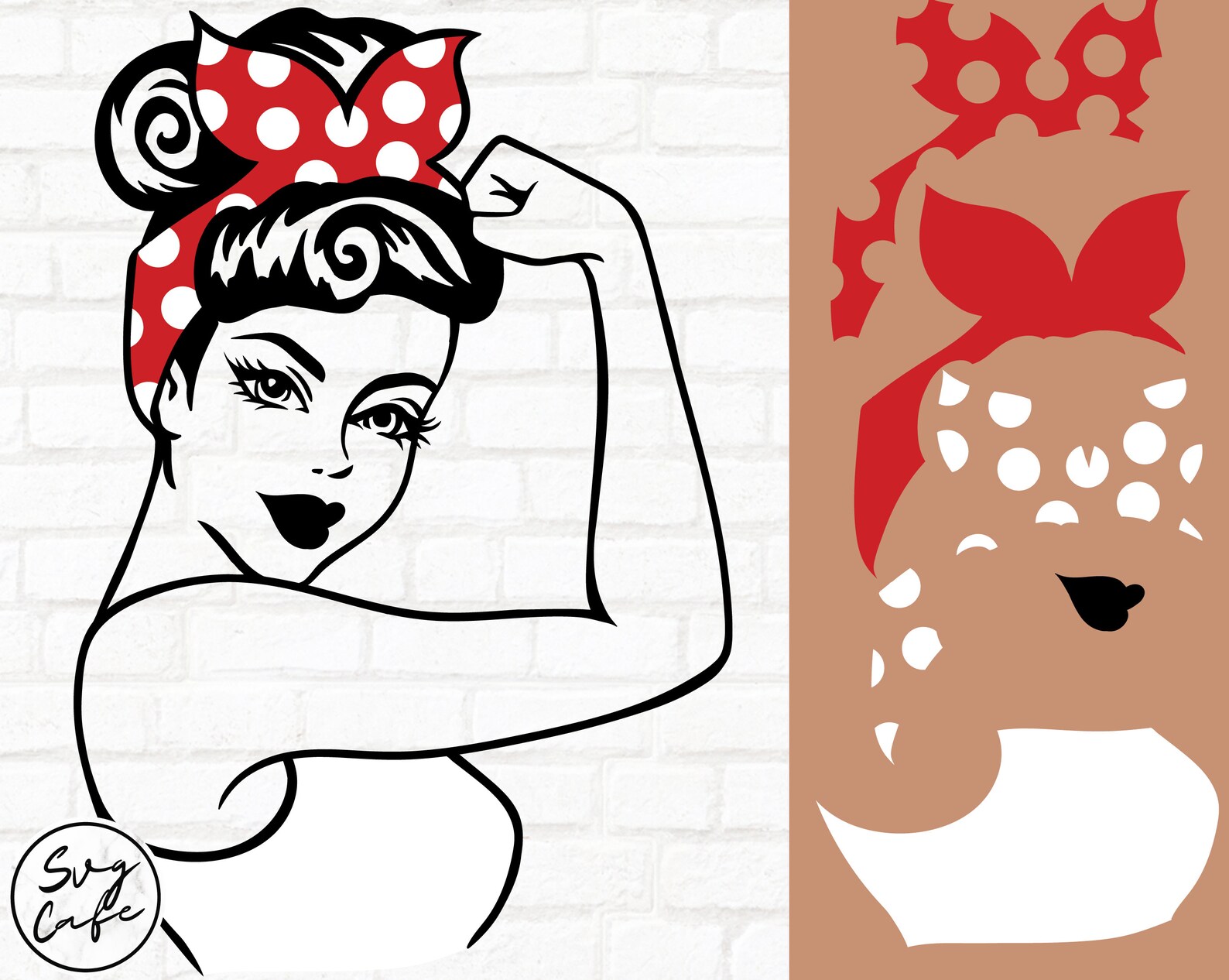 Rosie the Riveter SVG Design Woman Power Svg Digital - Etsy