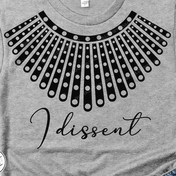 Dissent Collar Svg Etsy