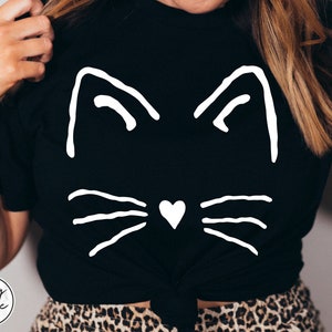 Cat Face Svg, Cat Ears Svg Png Dxf