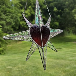 Glass Heart Star