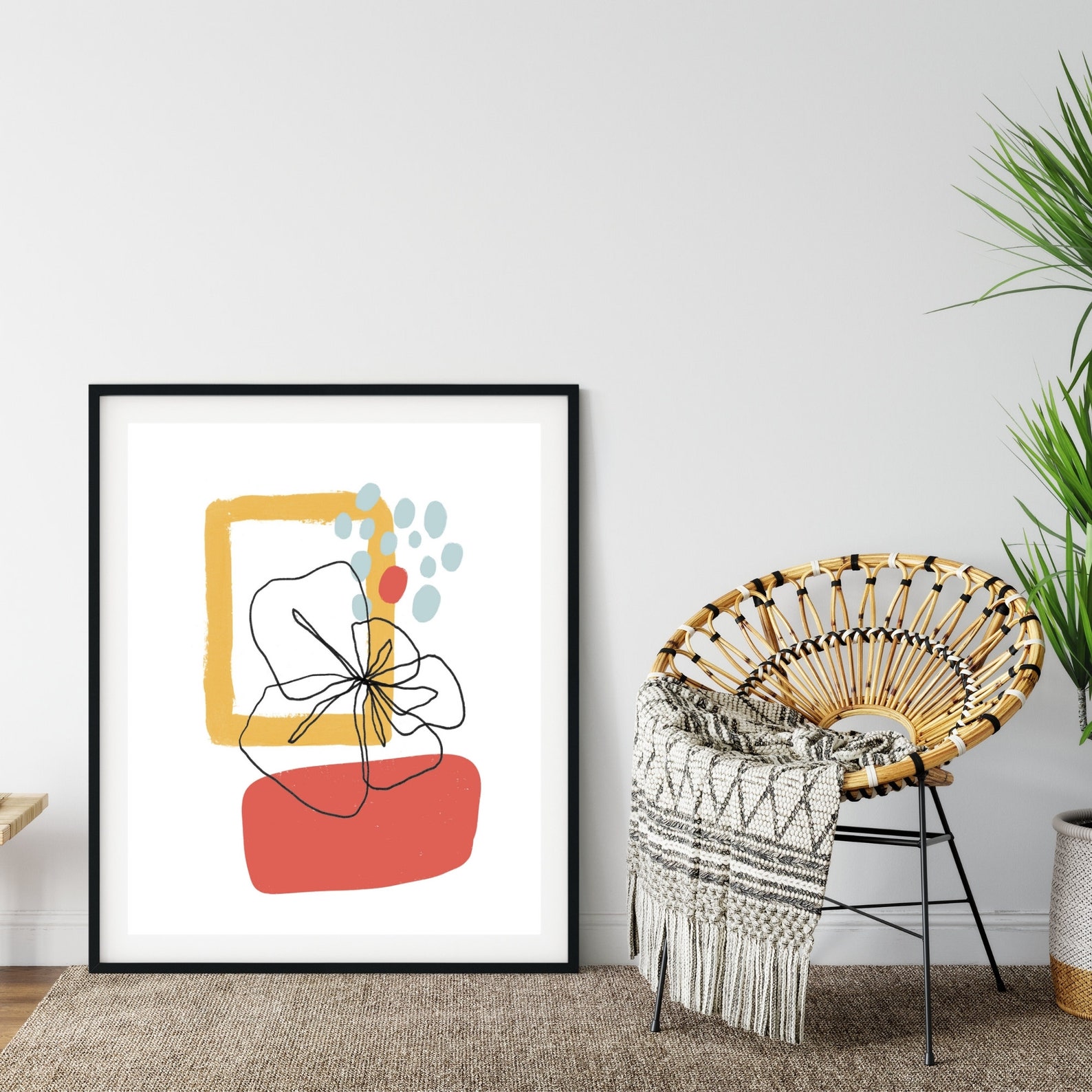 Rectangle Abstract Digital Wall Art Instant Download Wall Etsy