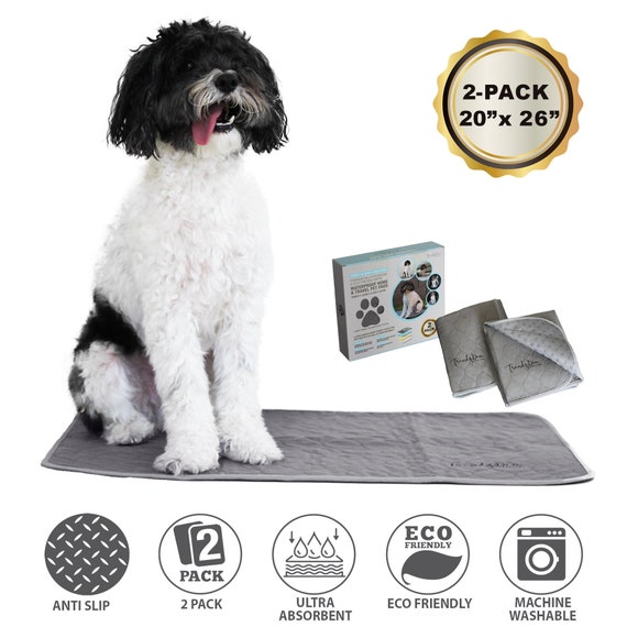 NEW Puppy Pads Washable Pee Pads for Dogs Puppy Training Pads Washable Dog  Training Pads Dog Pee Toilet 51x66cm-grey-2 Pack Pet Mat 