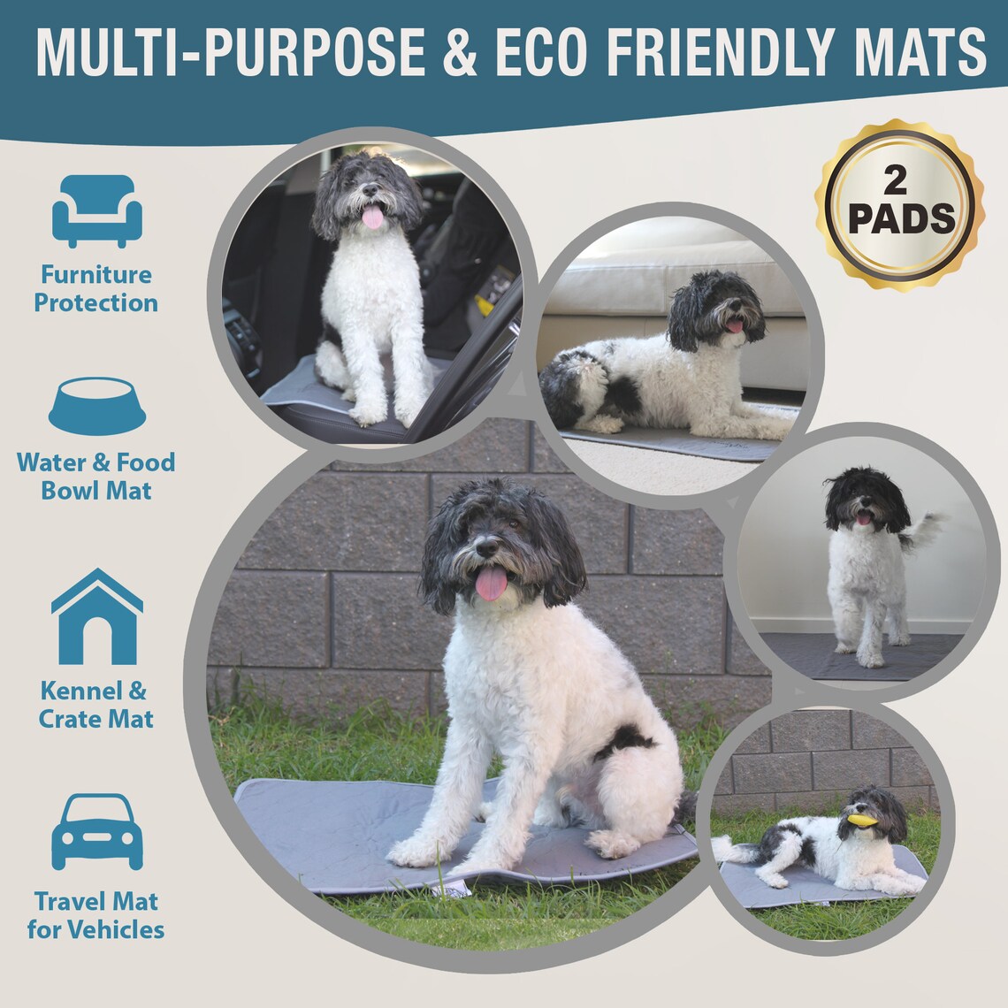 NEW Washable Pee Pads for Dogs Reusable Puppy Training Pads Etsy UK