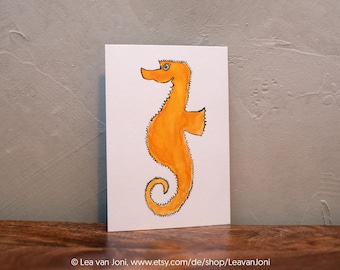 Carte postale - Gerlinde l'hippocampe (Lea van Joni & Friends)