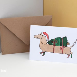 Weihnachtskarte - Margarete hat einen Weihnachtsbaum gekauft