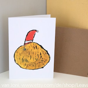 Weihnachtskarte - Leo der Weihnachtsfisch