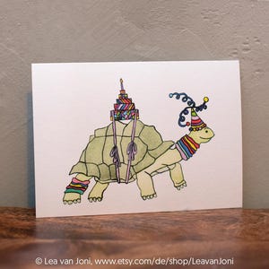 Postkarte - Merav hat eine Torte gebacken