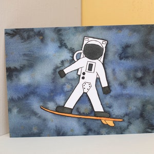 Postcard - Surfender Astronaut (Surfing Astronaut)