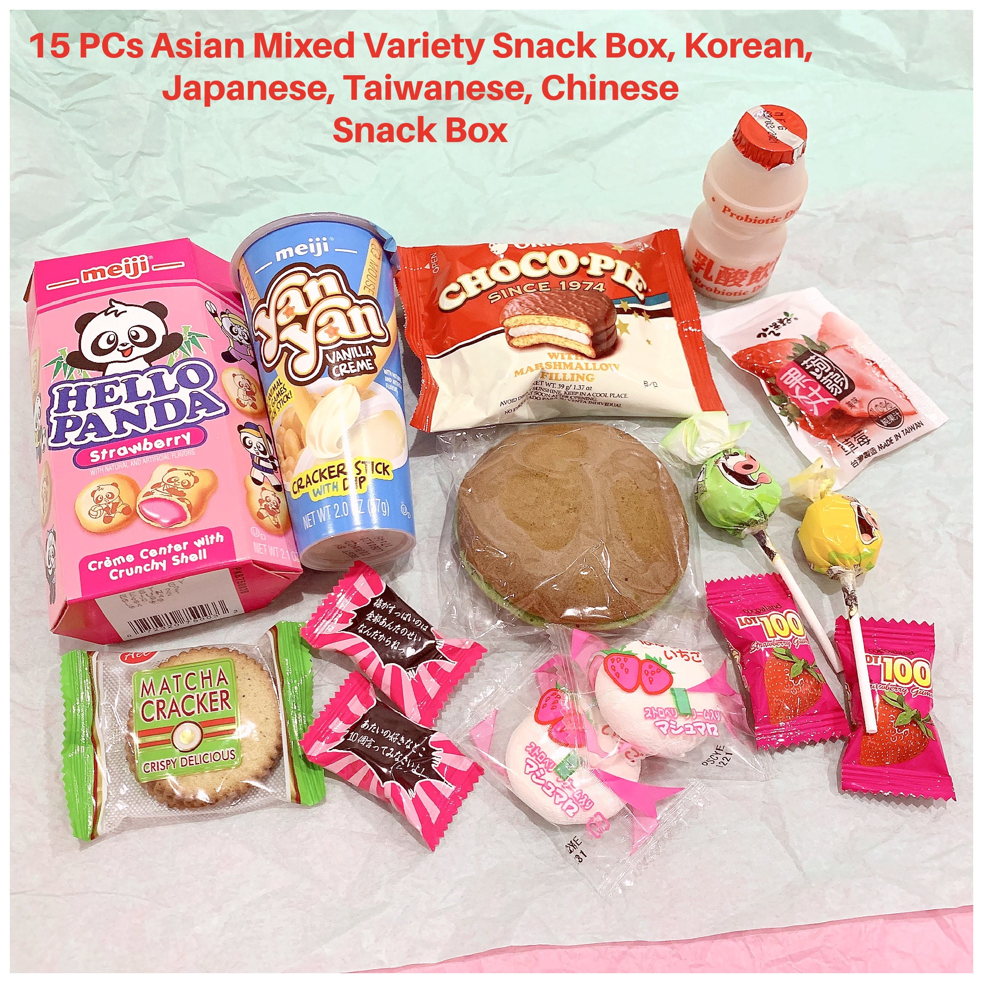 Asian Snack Boxes Japanese Korean Chinese Variety Snack Etsy