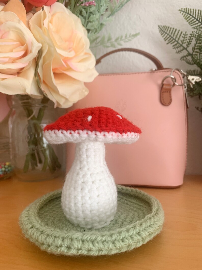 Crochet Mushroom Jewelry Holder/dish for Room and Room Decor Etsy
