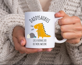 Dad Dinosaur Coffee Mug – Daddysaurus, Awesome Gift