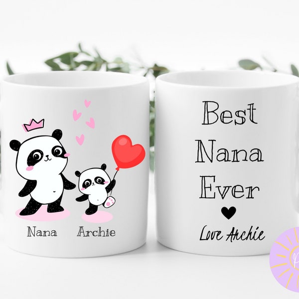 Personalised Coffee Mug, Mother’s Day Gift, Best Nana Ever, Personalized Grandma Gift, Nana Gift Idea, Birthday Gift for Grandma