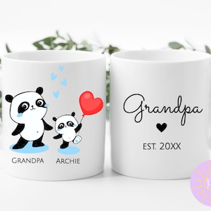 Personalised Grandad Mug,  Unique Gift for Dad, Personalised Gift Mugs, Valentine&#39;s Day Gift for Grandad, Custom Grandad Established Year