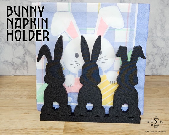 Porte-Serviettes En Métal Design Lapin Mignon - Pour Table De Cuisine Ou Salle à Manger - Organisateur De Serviettes En Papier Ou Tissu - 9