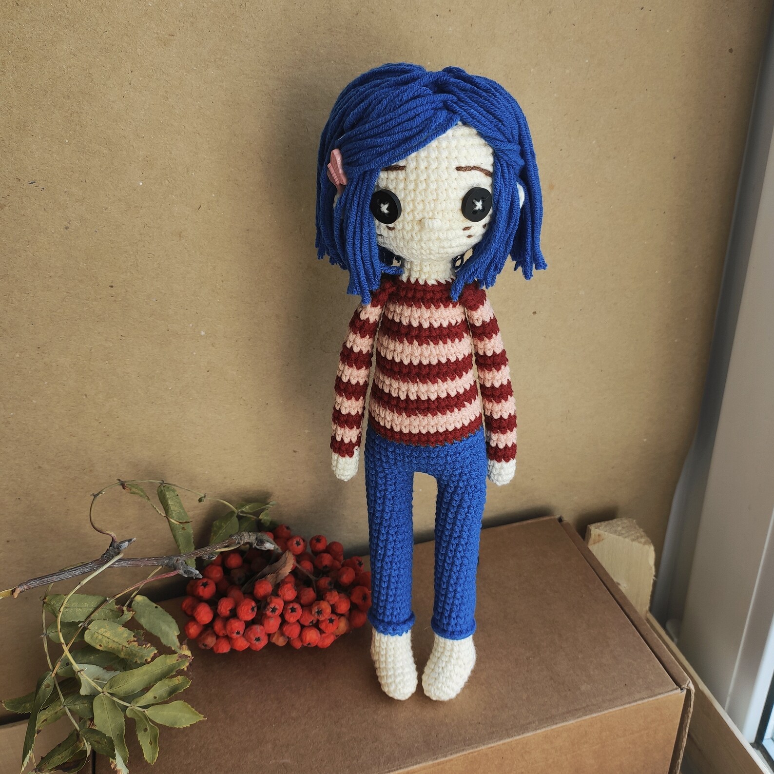 Crochet Coraline Coraline doll Coraline pattern crochet Etsy