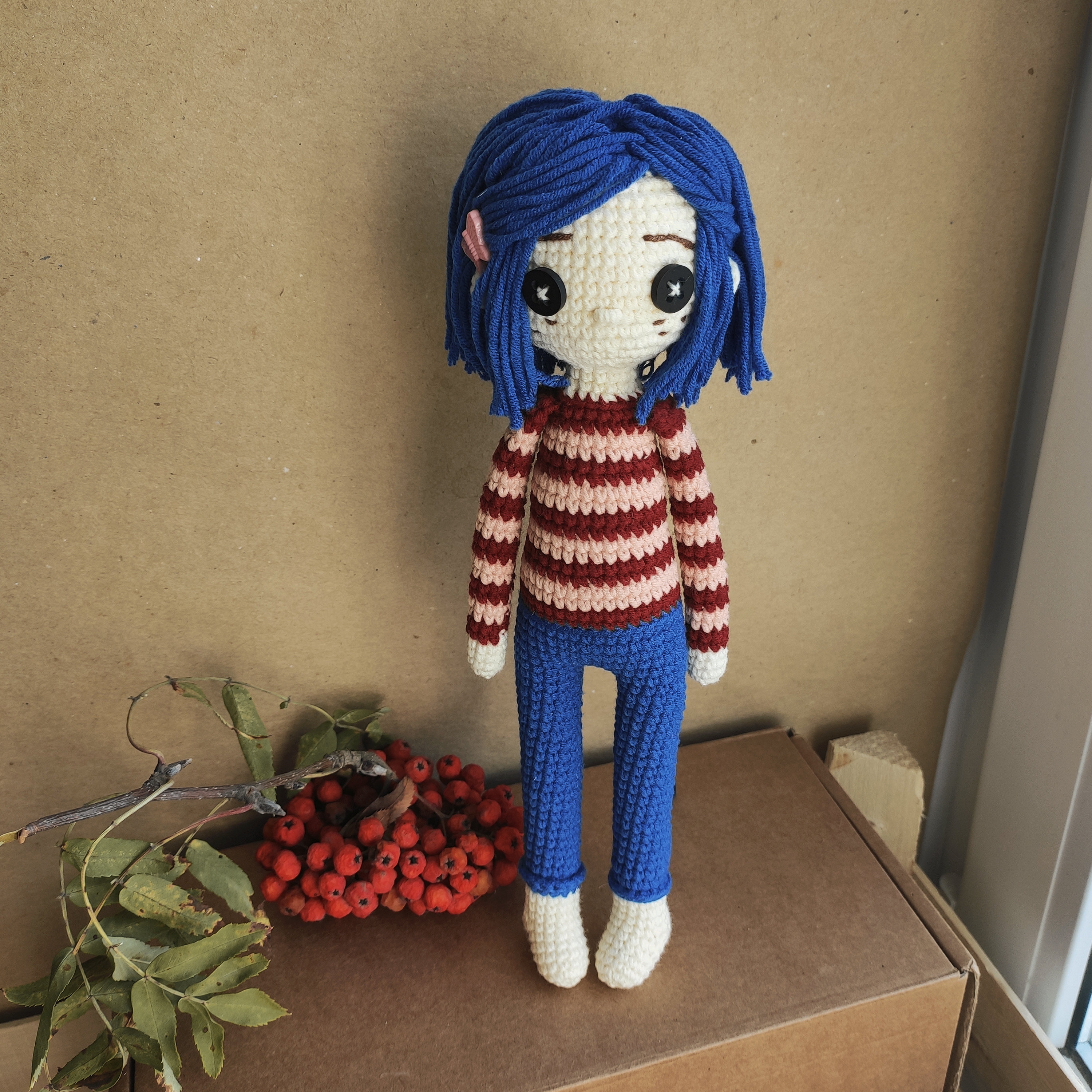 Crochet Coraline Coraline doll Coraline pattern crochet Etsy