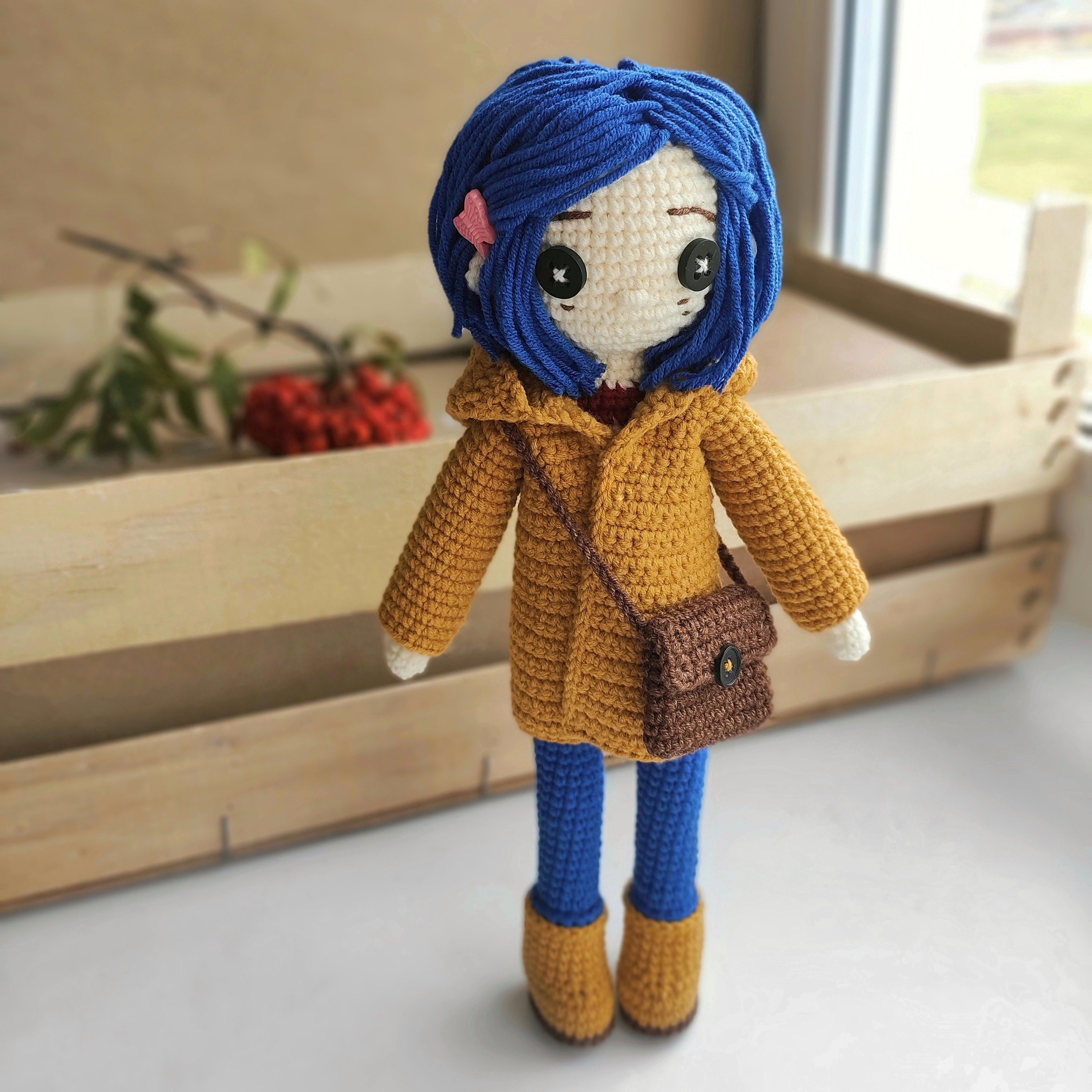 Crochet Coraline Coraline doll Coraline pattern crochet Etsy
