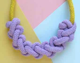 Macrame Necklace Kit - Craft Kit - Macrame Kit- Lazy Millipede Necklace