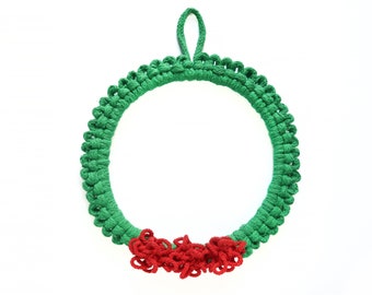 Macrame Christmas Wreath Kit - Christmas Wreath DIY - Macrame Christmas Kit - Macrame Craft Kit for Christmas