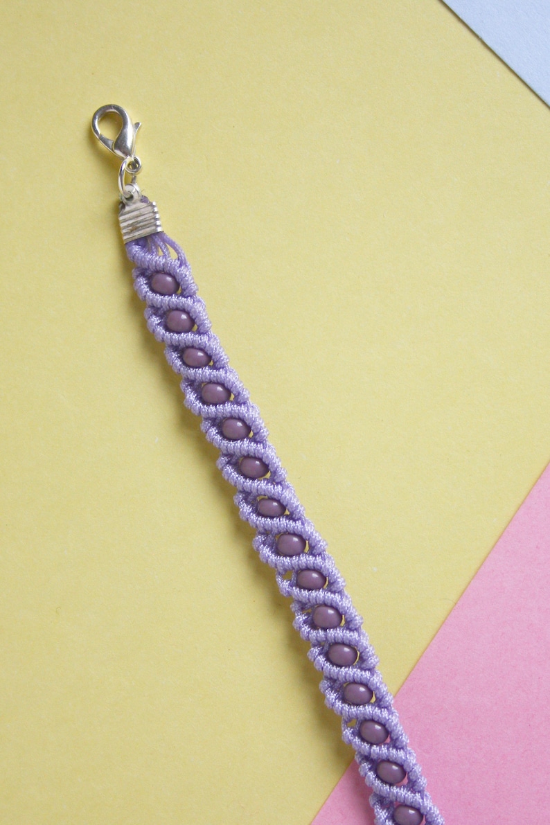 Macrame Bracelet Kit Craft Kit for Adults Beaded Macrame Bracelet Kit image 2