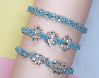 Macrame Bracelet Kit - Macrame Craft Kit for Adults - Beginner Macrame Kit- Friendship Bracelet Kit