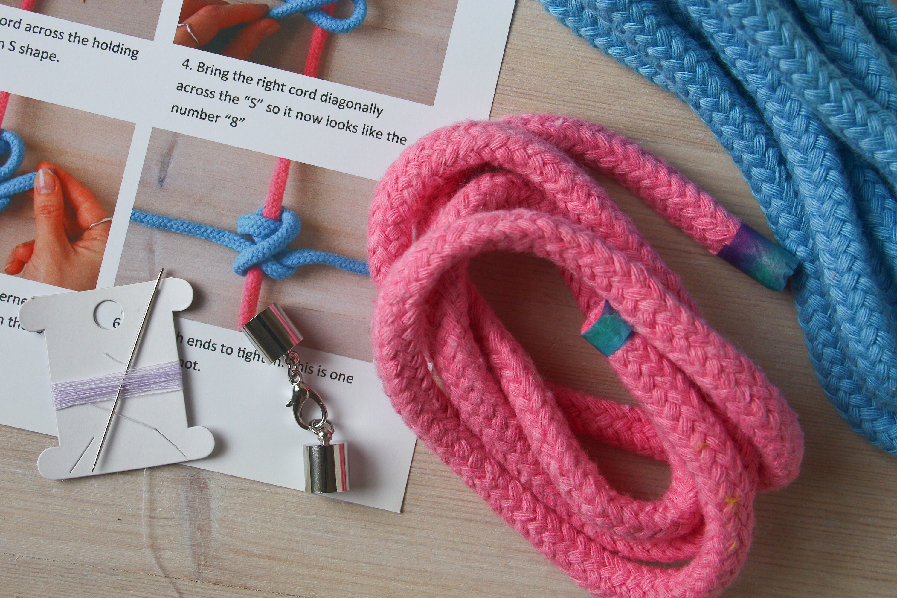 Macrame Necklace Kit Macrame Kit Lazy Millipede Necklace Craft Kit
