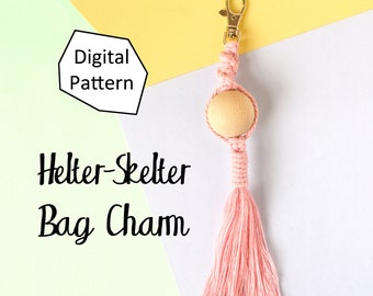 Macrame Keychain Pattern, Macrame Key Ring Tutorial