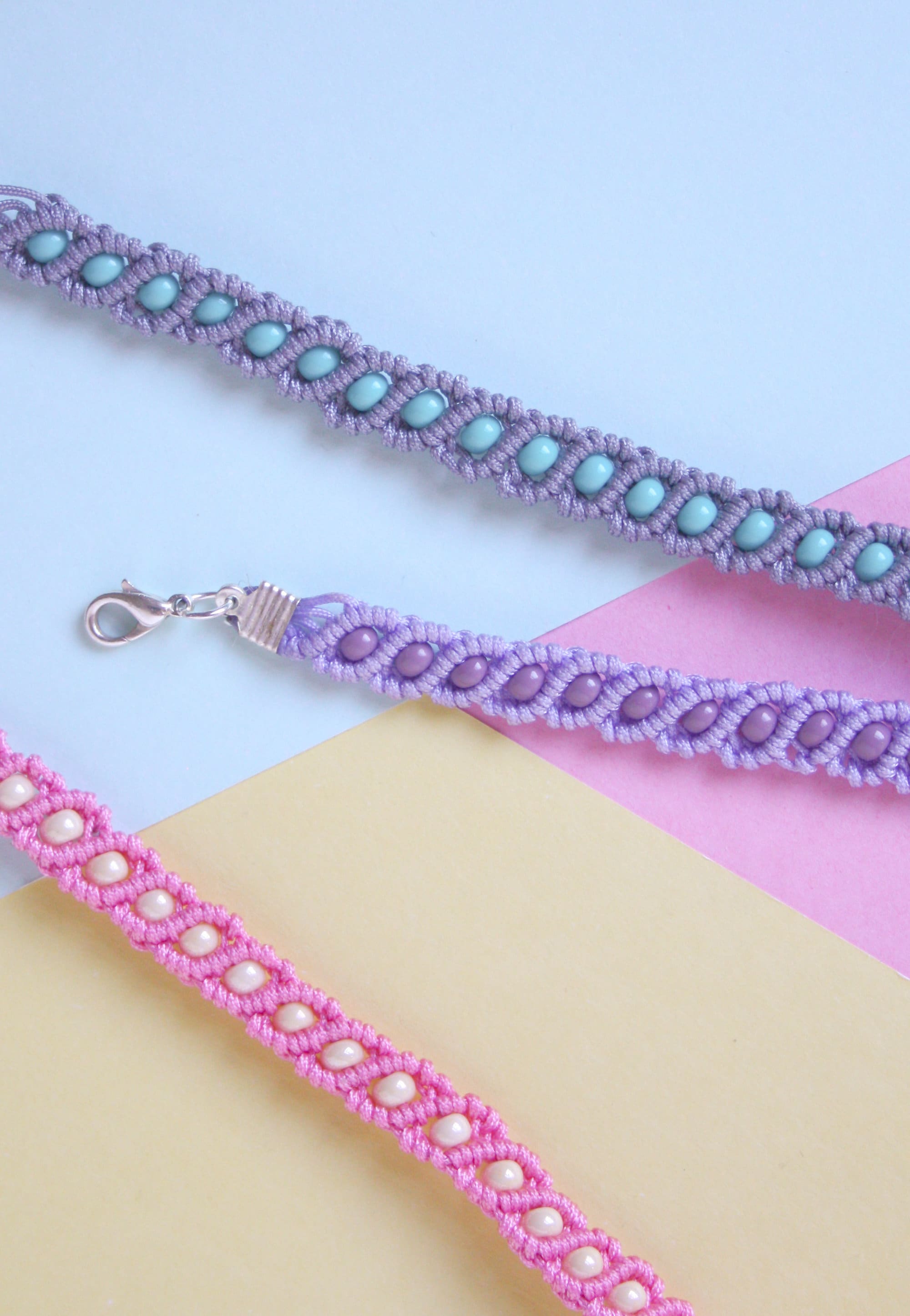 Macrame Bracelet Kit Craft Kit for Adults Beaded Macrame Etsy