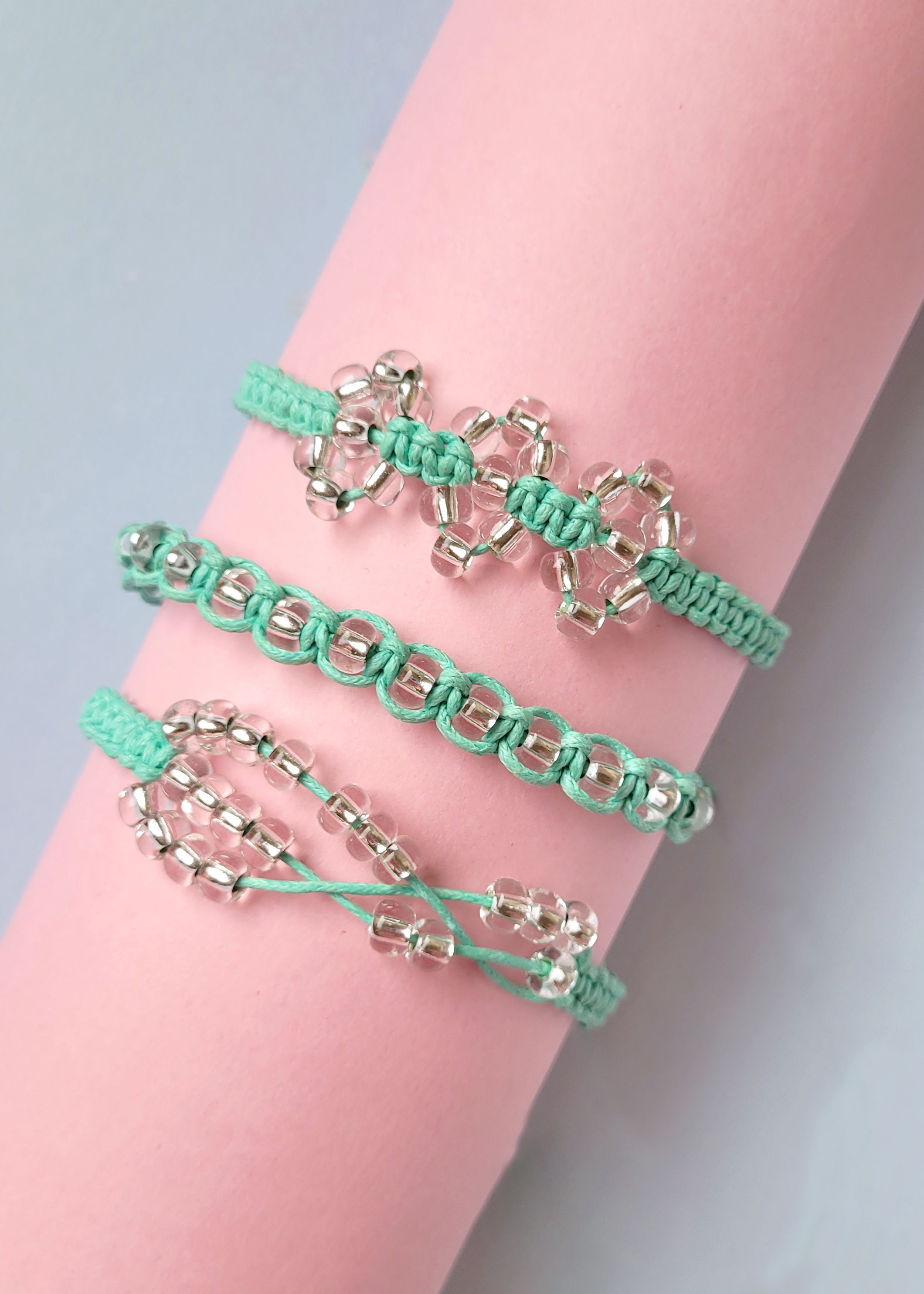 Macrame Bracelet Kit Macrame Craft Kit for Adults Beginner Macrame Kit