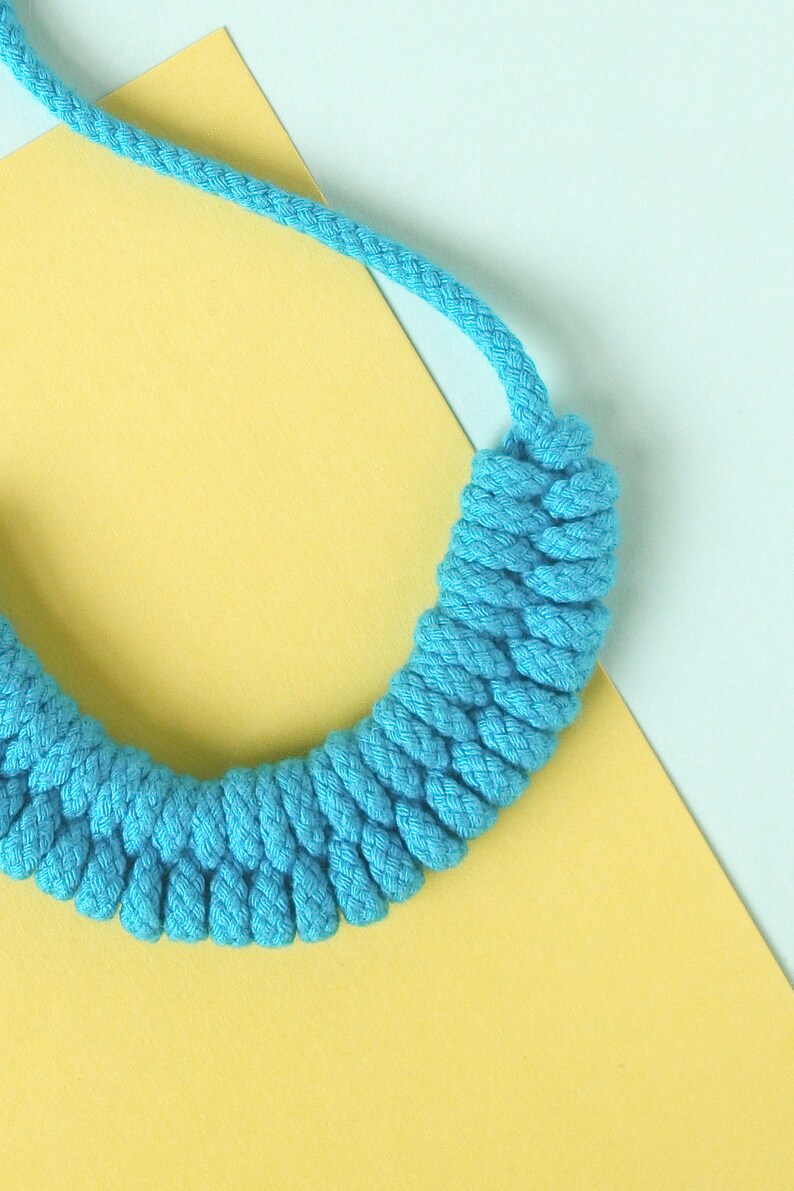 Woven Necklace DIY, Macrame Necklace Pattern Tutorial, DIY Macrame