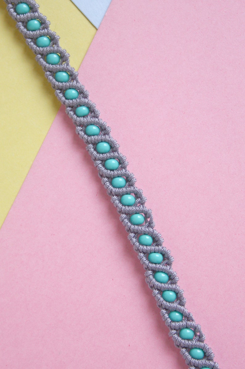 Macrame Bracelet Kit Craft Kit for Adults Beaded Macrame Bracelet Kit