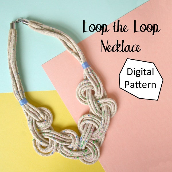 Macrame Necklace Pattern Tutorial, DIY Macrame Necklace, DIY Woven Necklace