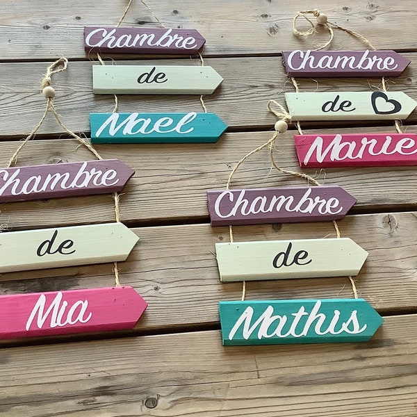 Cadeaux pour enfants : trois planches en bois personnalisables pour la décoration chambre bébé ou enfant