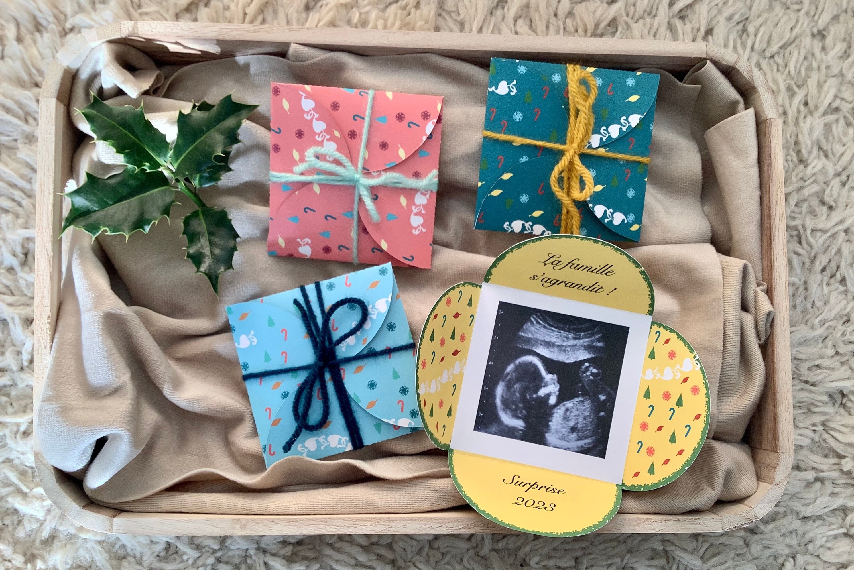 Cadeau Pour Annoncer Grossesse Grand Parents Pochette surprise pour annoncer votre grossesse avec - Etsy France